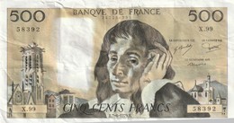 500 Francs Pascal Date 7 6 197B    TB - 500 F 1968-1993 ''Pascal''