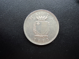 MALTE : 25 CENTS   1993   KM 97   SUP - Malta