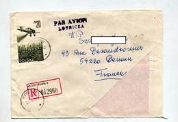 Lettre Recommandee Konin Sur Avion + Denain - Maschinenstempel (EMA)