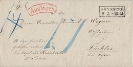 Preussen Brief Mit Rotem Auslagen-Stempel R2 Arnsberg 8.3. - Covers & Documents