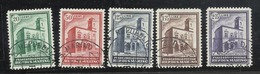 1932 San Marino Saint Marin Palazzetto Delle Poste Serie Di 5v. Usata USED - Oblitérés