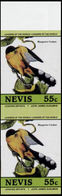 NEVIS 1985 Birds Audubon Mangrove Cuckoo 55c MARG.IMPERF PAIR - Coucous, Touracos