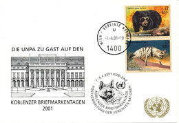 Austria UN Vienna Show Card Koblenz 7-8/4-2001 - Covers & Documents