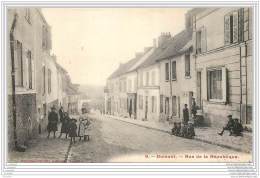 95 - DOMONT - Rue De La Republique - Ecrite Par Un Soldat Du Fort De Domont En 1915 - WW1 + Cachet - Domont