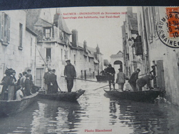 1910 SAUMUR - INONDATION ...SAUVETAGE DES HABITANTS...//    ANTICA CARTOLINA DELL'INONDAZIONE DEL 1910 - Inondations