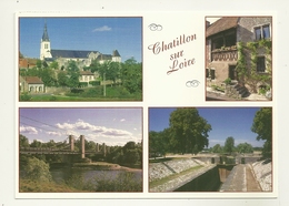 45 CHATILLON SUR LOIRE MULTIVUES EGLISE PONT ECLUSE MAISONS LOIRET - Chatillon Sur Loire