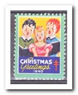 Amerika 1940, Postfris MNH, Christmas ( These Stamps Have No Gum, Original ? ) - Ohne Zuordnung