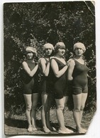 Baigneuse Baigneur 20s Swimsuit Women Femme Sexy Maillot De Bain Ocean 1923 - Anonieme Personen