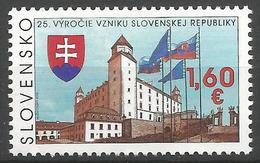 SK 2018-651 The 25th Anniversary Of The Establishment Of The Slovak Republic  SLOVAKIA, 1 X 1v, MNH - Neufs