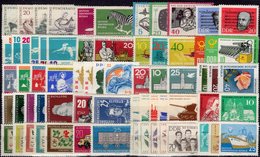 Topics 21 Sets DDR 1960-1963 ** 78€ Sport Kosmos Tiere Kunst Vögel Fauna Art Person Space Flora Set Of GDR Germany - Other & Unclassified