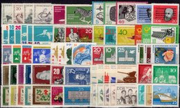 Topics 21 Sets DDR 1960-1963 ** 78€ Sport Kosmos Tiere Kunst Vögel Fauna Art Person Space Flora Set Of GDR Germany - Autres & Non Classés