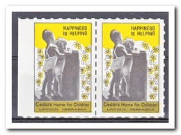 Amerika, Postfris MNH, Happiness Is Helping ( Left Imperf. ) - Ohne Zuordnung