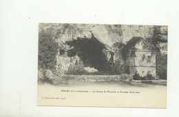 47/ CPA - Nérac - La Grotte De Fleurette Et Fontaine Saint Jean - Nerac