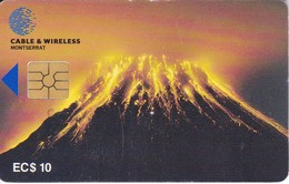 TARJETA DE MONTSERRAT DE UN VOLCAN - HILLS VOLCANO - Montserrat