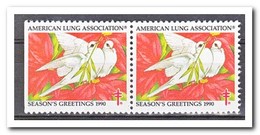 Amerika 1990, Postfris MNH, American Lung Association ( Left Imperf. ) - Ohne Zuordnung