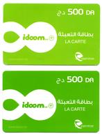 2 CARTES RECHARGE INTERNET RECHARGE Used CARD Karten Aufladen RECARGA TARJETA  Color Variety - Argelia