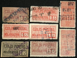 COLIS POSTAUX Lot Oblitérés Cote 45€ - Usados