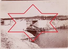 Photo 1898 VILLENEUVE-LE-ROI - Bords De Seine, Construction D'un Pont, Une Gravière (A194) - Villeneuve Le Roi