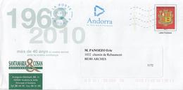 Entier Postal Repiquée Andorre - Lettres & Documents