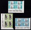 SOUTH AFRICA, 1966, MNH Control Block Of 4, Verwoerd, M 356-358 - Unused Stamps