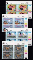 SOUTH AFRICA, 1994, MNH Control Block Of 4, Children Drawings, M 922-925 - Nuevos