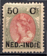 PAYS-BAS - (INDE NEERLANDAISE) - 1899 - N° 36 - 50 C. S. 50 Bronze-vert Et Grenat - Ungebraucht