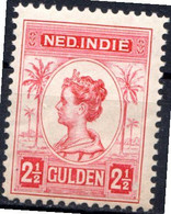 PAYS-BAS - (INDE NEERLANDAISE) - 1913-14 - N° 117 - 2 1/2 G. Rouge Carminé - (Wilhelmine) - Ongebruikt