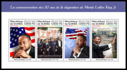 GUINEA REP. 2018 MNH** Martin Luther King M/S - OFFICIAL ISSUE - DH1821 - Martin Luther King