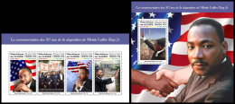 GUINEA REP. 2018 MNH** Martin Luther King M/S+S/S - IMPERFORATED - DH1821 - Martin Luther King