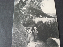 ANCIENT  BEAUTIFUL NEW POSTCARD OF LUGANO.// ANTICO SENTIERO X SAN MAMETTE ..IN  LUGANO..NON VIAGGIATA - Sent