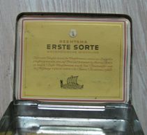 AC - REEMTSMA  ERSTE SORTE MACEDONISCHE MISCHUNG CIGARETTE TOBACCO EMPTY VINTAGE TIN BOX - Empty Tobacco Boxes