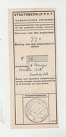 HOLLAND / TICKET STAATSBEDRIJF P.T.T. - Niederlande