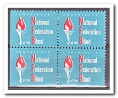 Amerika, Postfris MNH, National Federation Blind ( Left And Under Imperf. ) - Unclassified