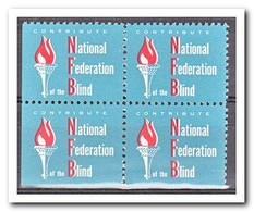 Amerika, Postfris MNH, National Federation Blind ( Left And Under Imperf. ) - Ohne Zuordnung