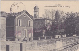 ARAMON  Vue D'ensemble Prise Du Quai Du Rhône - Aramon