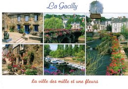 Cpm 56_LA GACILLY, La Ville Des Mille Et Une Fleurs - Multivues Dont Cadran Solaire - La Gacilly