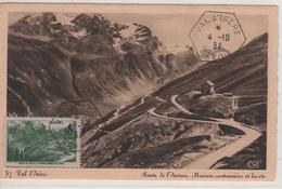 Carte Maximum Avec N°358 Col De L'Iseran Oblitérée Val D'Isère 4/10/37 Editions CAP 87 - 1930-1939