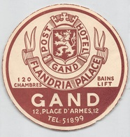 D7859 " POST HOTEL GAND - FLANDRIA PALACE" ETICHETTA ORIGINALE - ORIGINAL LABEL - Etiquettes D'hotels