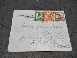 RARE CONGO BELGE CIRCULATED COVER LEOPOLDVILLE TO FRANCE 1946 - Lettres & Documents