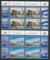 ESTONIA/ ESTLAND/ EESTI/ ESTONIE -EUROPA 2018 -TEMA ANUAL -"PUENTES.- BRIDGES - BRÜCKEN - PONTS" - 2 BLOCS De 4 - 2018