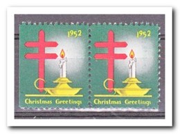 Amerika 1952, Postfris MNH, Christmas ( Left Imperf. ) - Unclassified