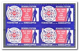 Amerika, Postfris MNH, Federation Of The Handicapped ( Left And Under Imperf. ) - Unclassified