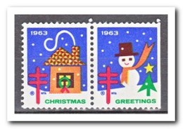 Amerika 1963, Postfris MNH, Christmas ( Right Imperf. ) - Unclassified
