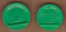 AC -  TRANSPORT TOKEN KIRANARDI MUNICIPALITY  BUS COMPANY GREEN TOKEN JETON - Noodgeld