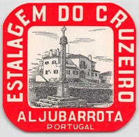 D7869 "ESTALAGEM DO GRUZEIRO - AL JUBARROTA - PORTUGAL" ETICHETTA ORIG - ORIGINAL LABEL - Etiquettes D'hotels