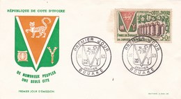 ENVELOPPE PREMIER JOUR REPUBLIQUE DE COTE D'IVOIRE 26/01/1963 (dil372) - Côte D'Ivoire (1960-...)