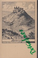 Burg Hohenzollern,  Zeichnung Von Wilhelm Thiele "Deutsche Burgen" Um 1914 - Hechingen