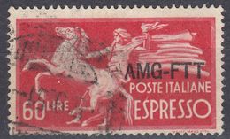 TRIESTE, OCCUPAZIONE ANGLOAMERICANA - 1950 - Yvert 12, Usato, Espresso. - Posta Espresso