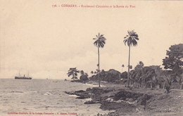 AFRIQUE,AFRICA,AFRIKA,guinée Française,CONAKRY,colonie ,cédée  Par Les Anglais Aux Français En1891,sortie Du Port,rare - Guinea Francesa