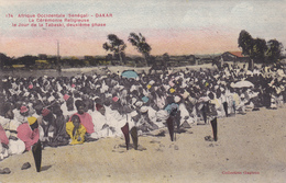 AOF,AFRIQUE,Sénégal,colonie,DAKAR,NDAKAROU,prés Mauritanie,mali,guinée,gambie,cérémonie ,prière,TABASKI,parapluie - Sénégal